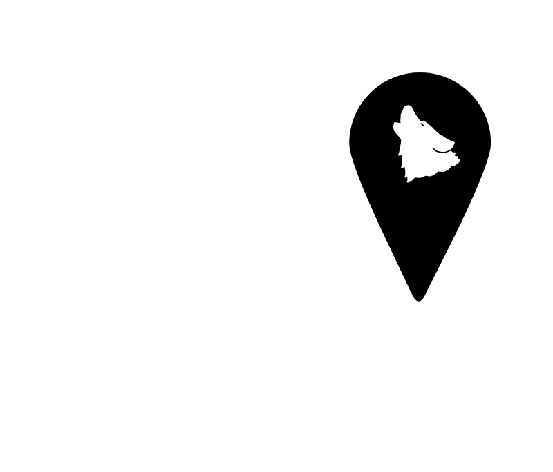 Locator map depicting the states of Montana, Idaho, and Wyoming with a geotag positioned over north-central Wyoming.